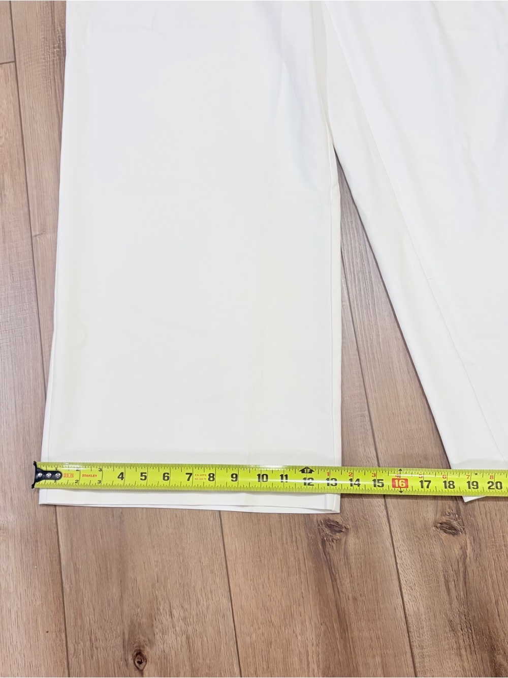 Commense White Wide Leg Trousers Old Money Quiet Luxury M Model Off Duty - Picture 10 of 12